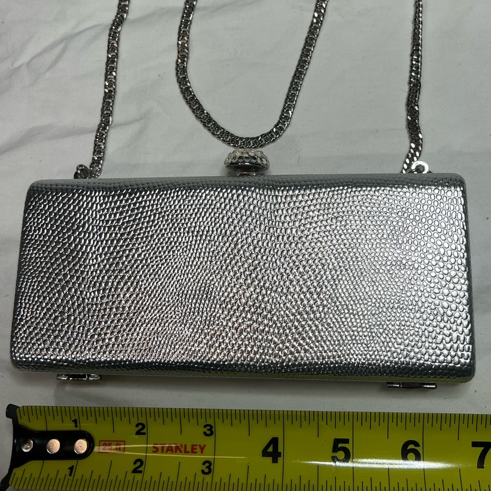 Elegant Silver Clutch Bag